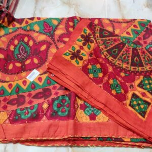 Jaipuri Kantha Stitched Bedsheet