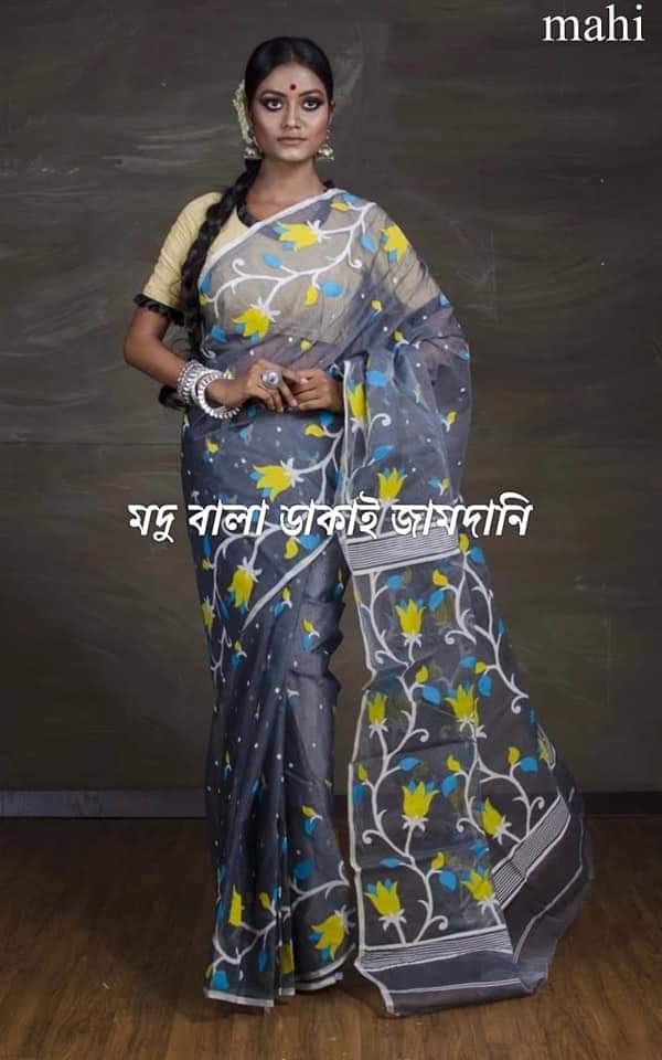 Madhubala Dhakai Jamdani Saree