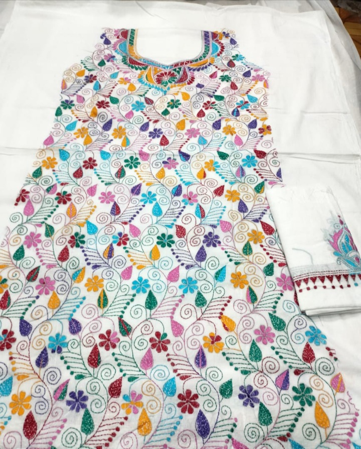 Kantha stitched salwar