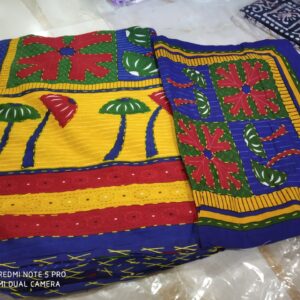Jaipuri Kantha worked Bedsheet