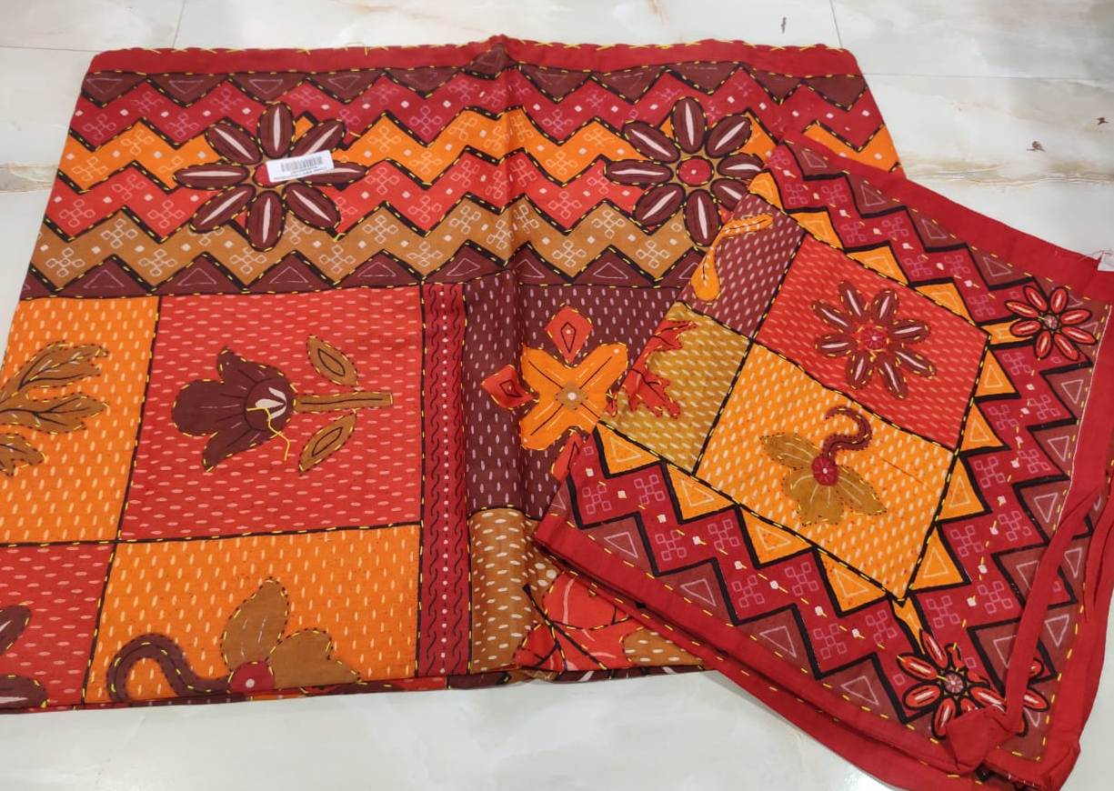 Jaipuri Kantha Bedsheets