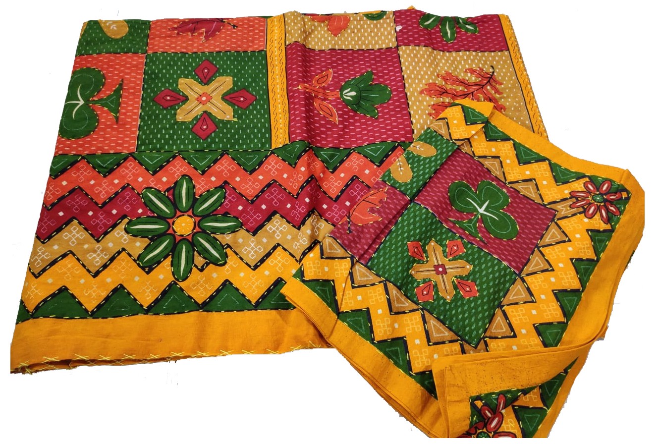 Jaipuri Kantha Bedsheet