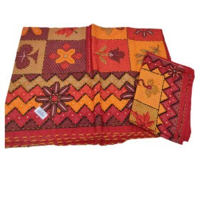 Jaipuri Kantha Bedsheet