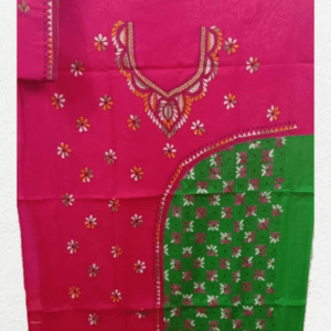 Kantha stitched salwar suit