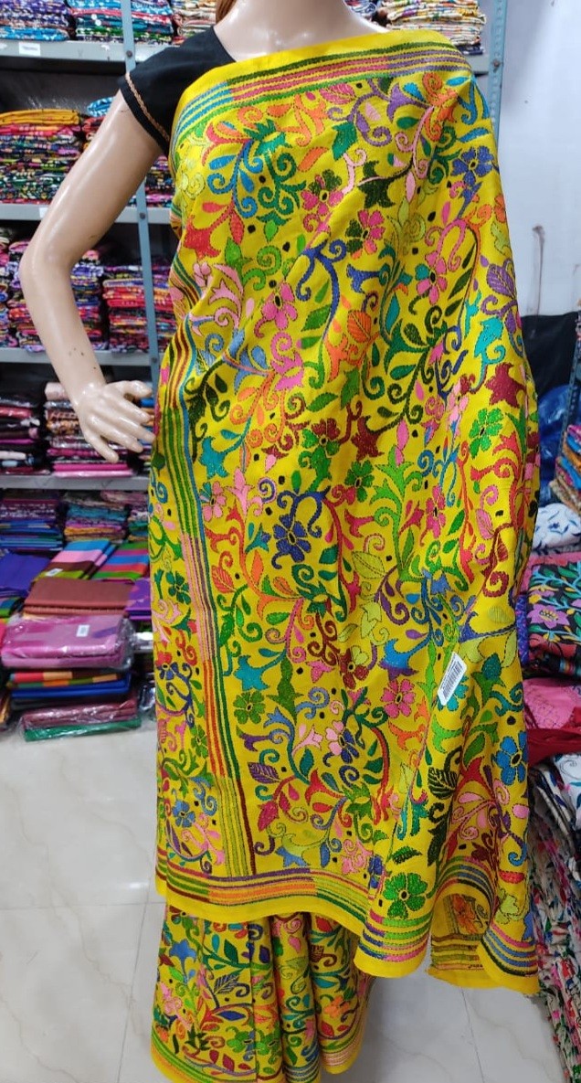 Kantha Stitched Saree