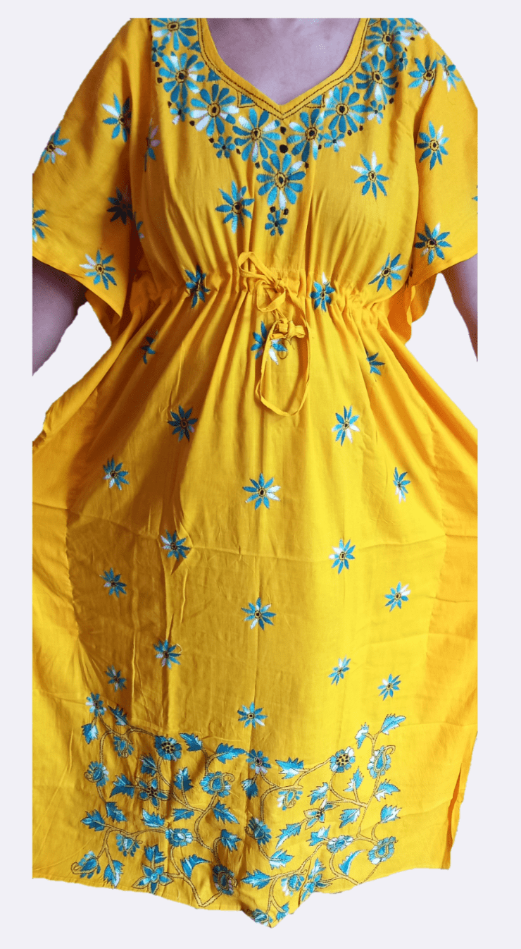 Kantha stitched Kaftan