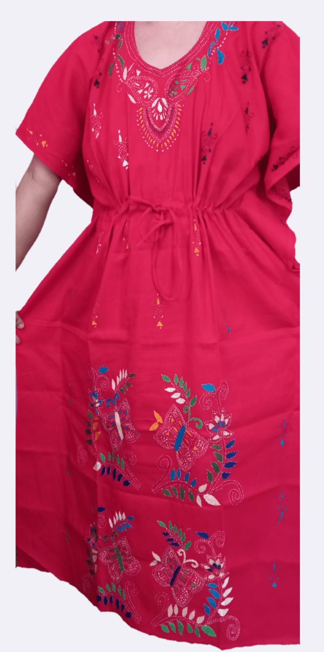 Kantha stitched Kaftan Nighty