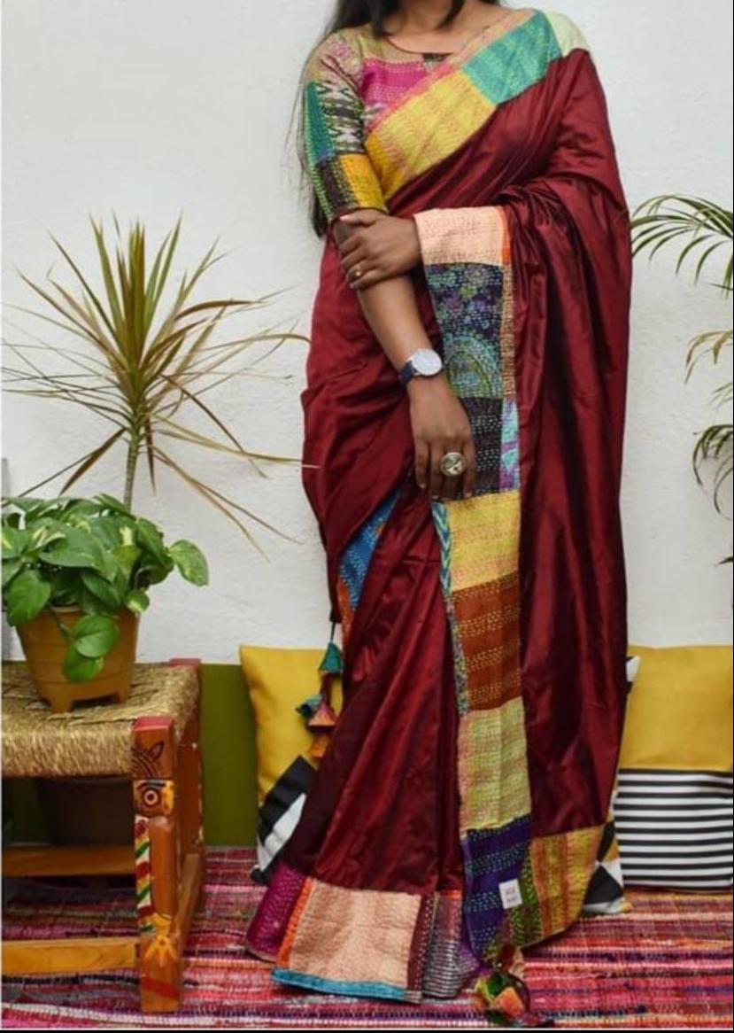 Patch Work Saree