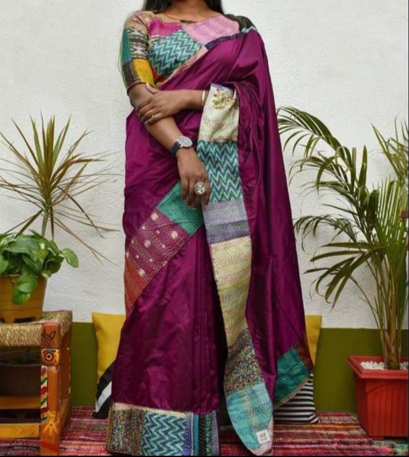 Patch Work Saree