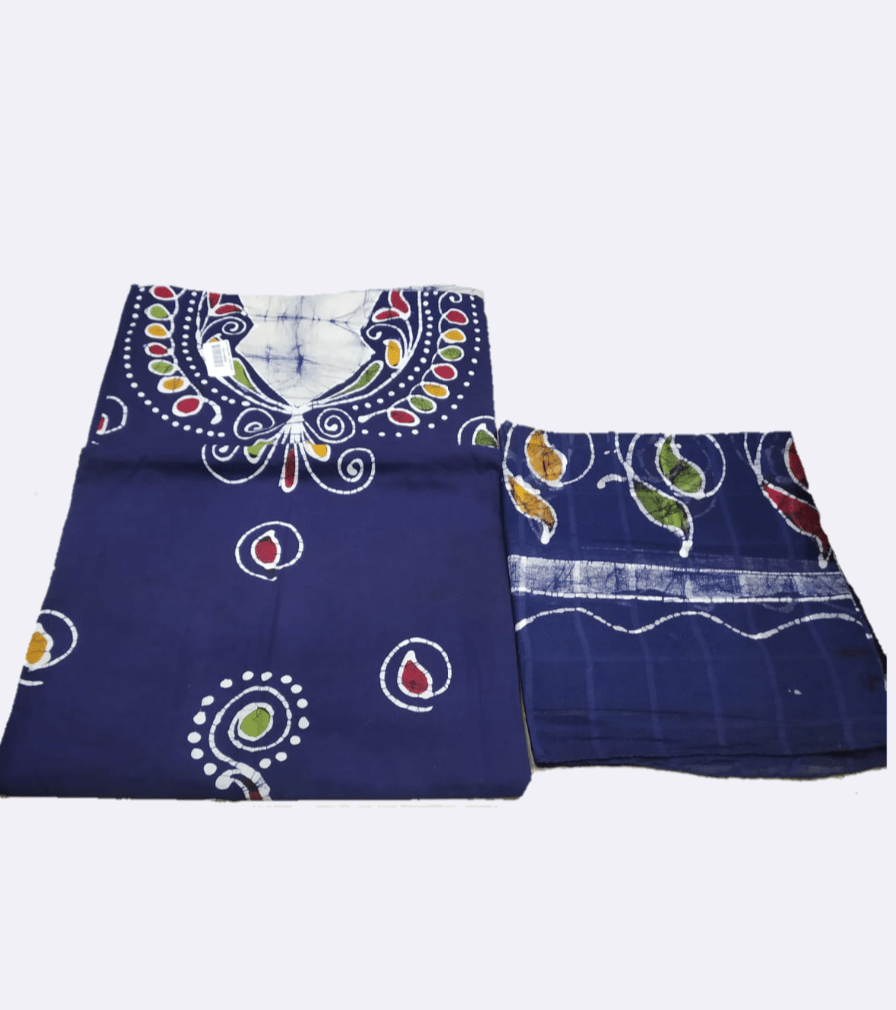 Multicolor Batik Salwar Material