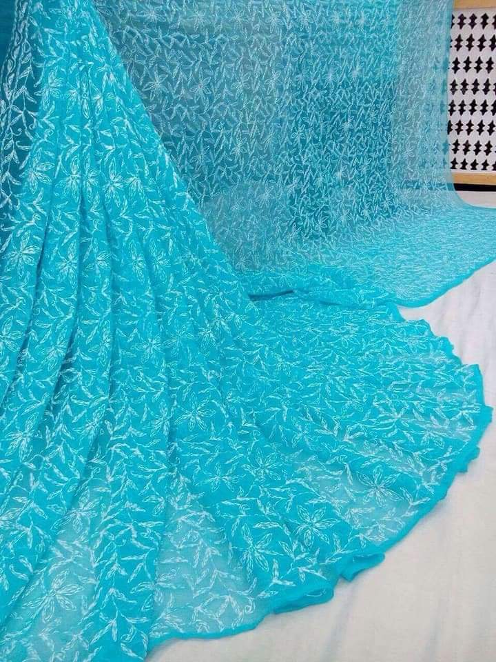 Chikankari Saree