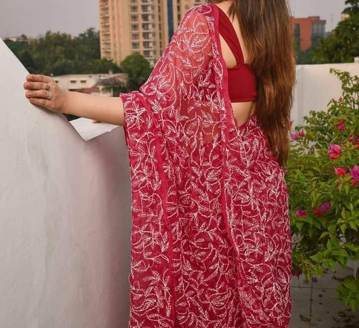 Chikankari Tepchi Saree