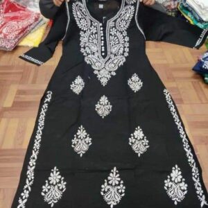 Chikankari Cotton Kurti