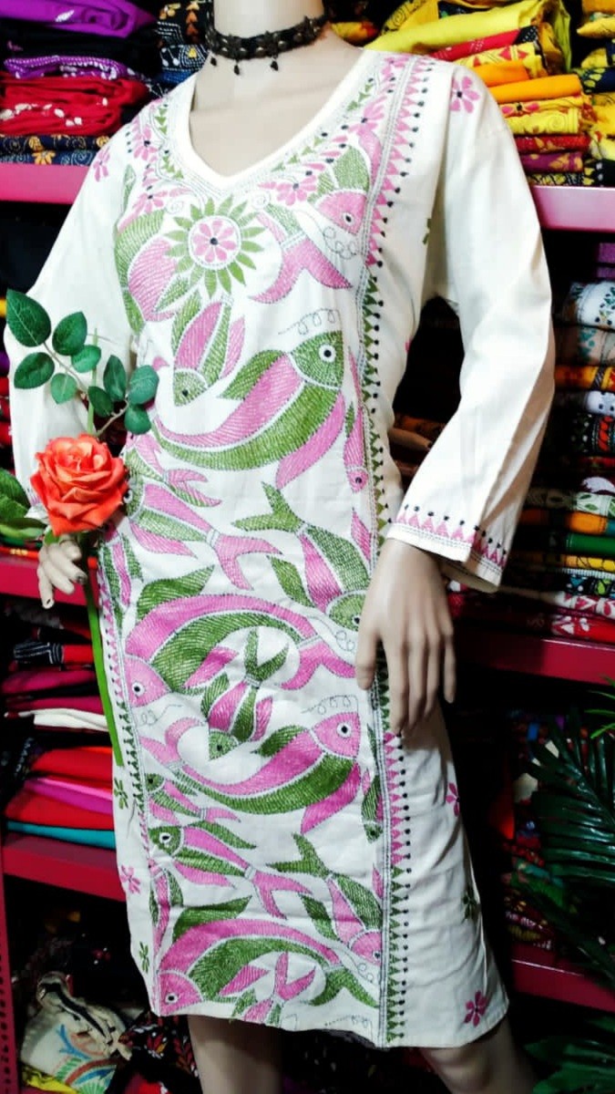 Kantha stitched Kurti