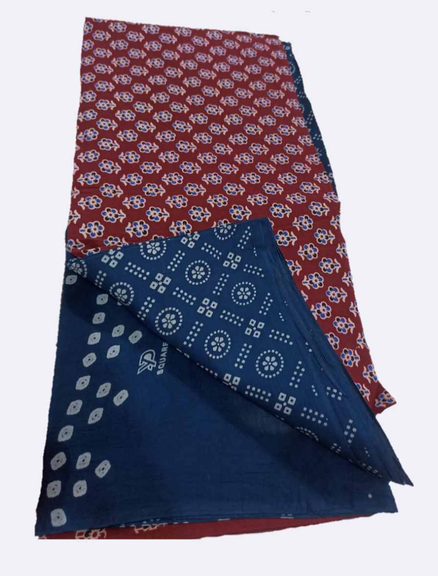 Ajrakh Salwar Material