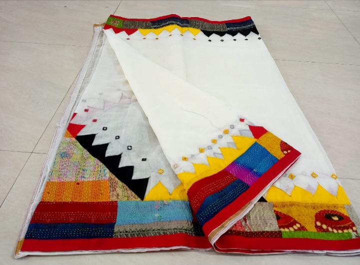Patch Work Cotton Saree